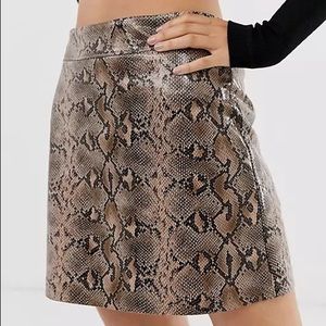 BlankNYC Mini Snake Print Skirt